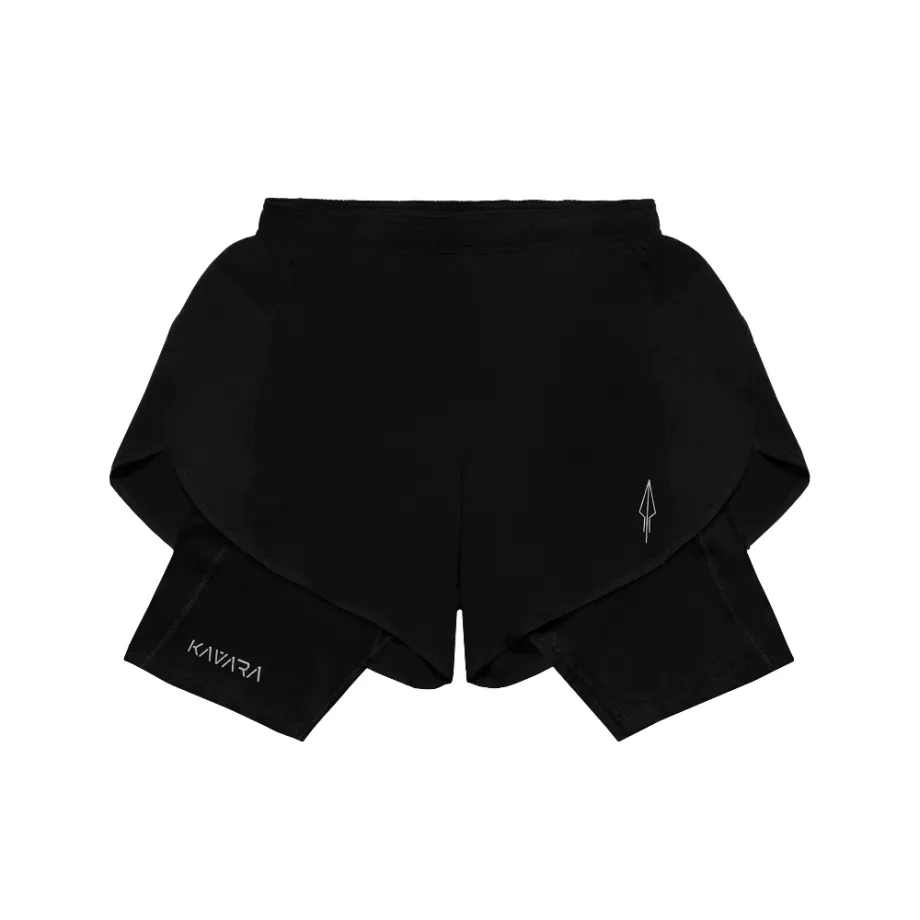 Шорты 2 в 1 REFLECTIVE BLACK
