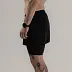 Шорты 2 в 1 REFLECTIVE BLACK