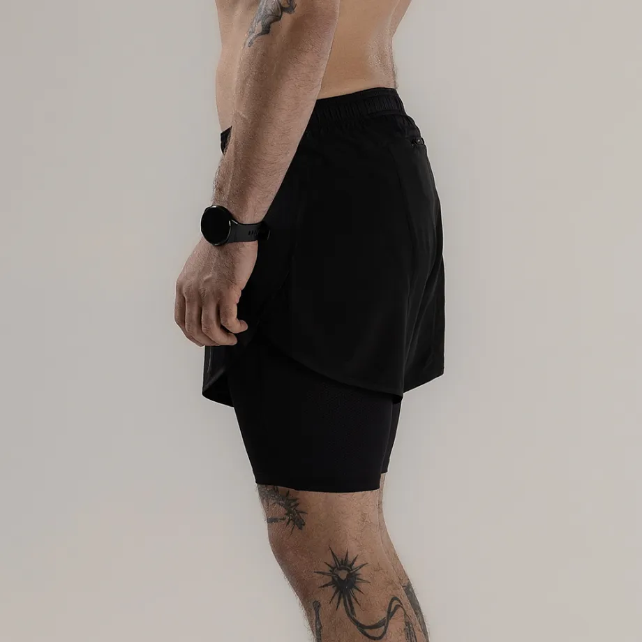 Шорты 2 в 1 REFLECTIVE BLACK