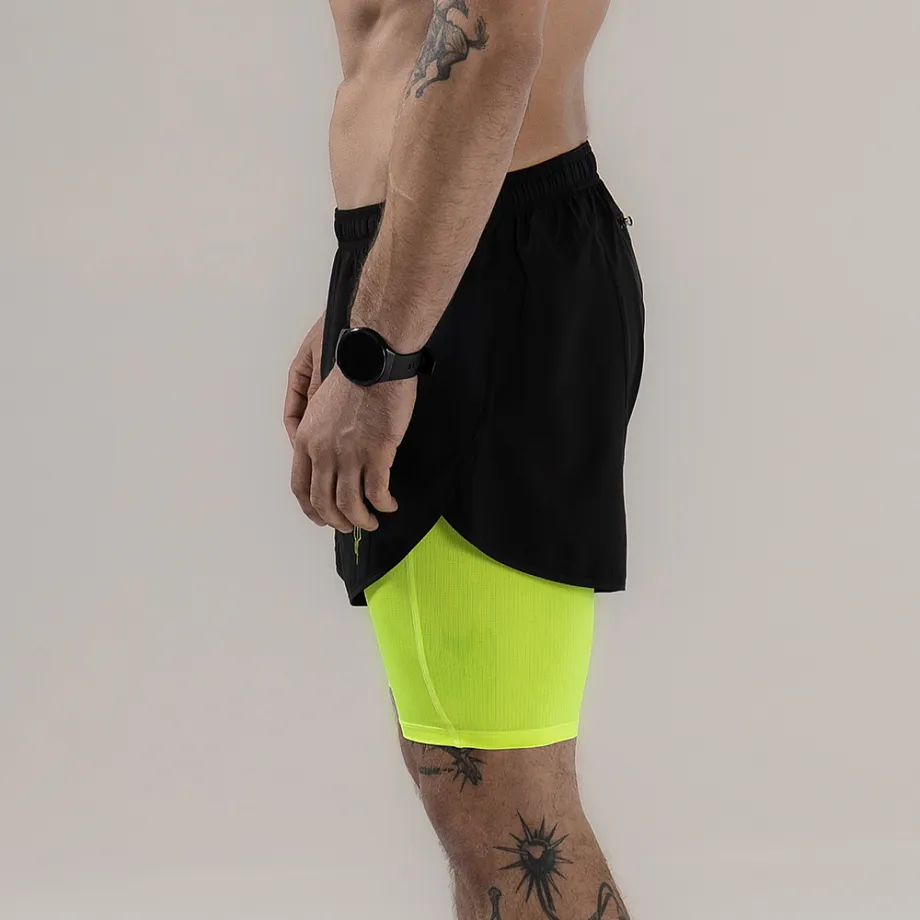 Шорты 2 в 1 NEON GREEN