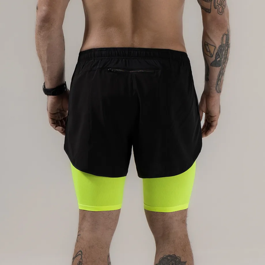 Шорты 2 в 1 NEON GREEN