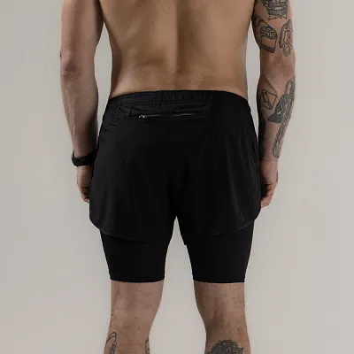 Шорты 2 в 1 REFLECTIVE BLACK