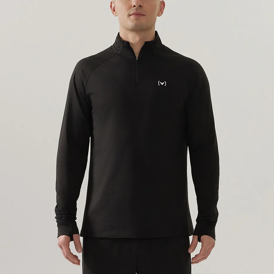 Джемпер INTRO 1/4 ZIP BLACK