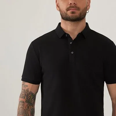 Поло COTTON BLACK