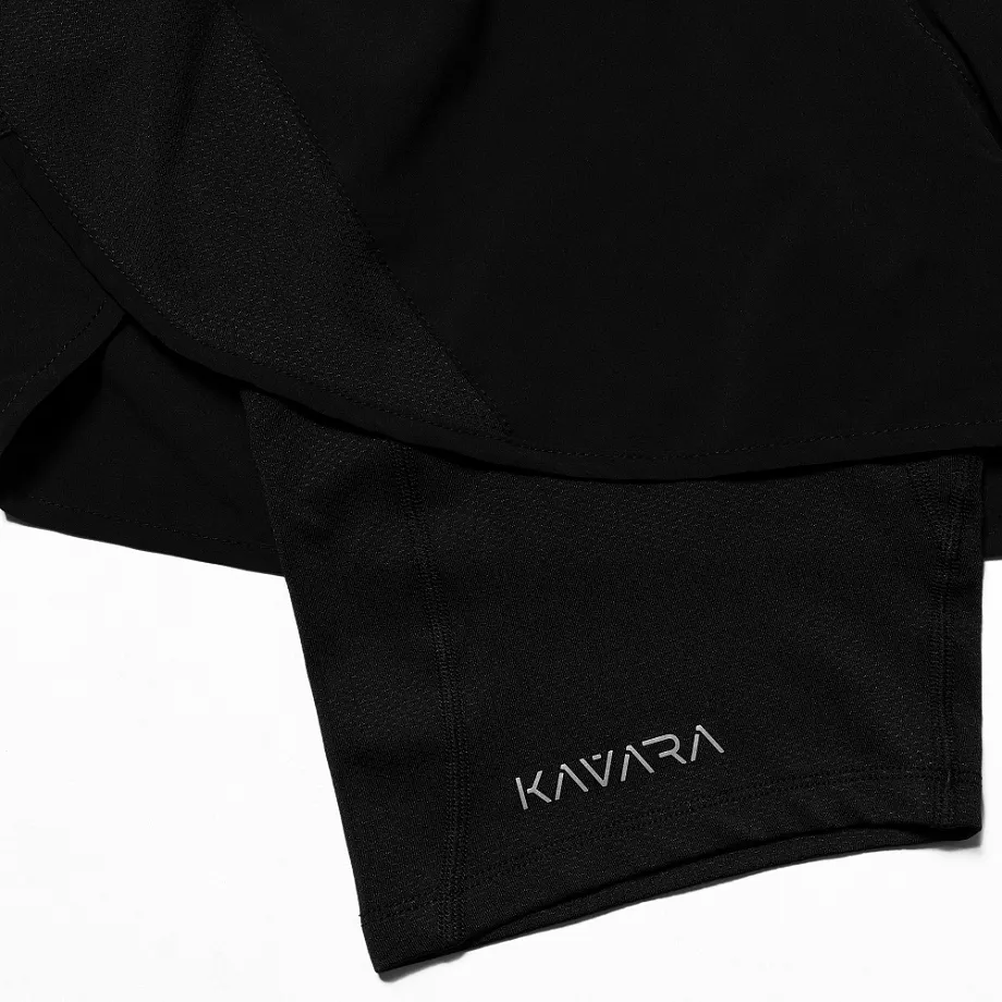 Шорты 2 в 1 REFLECTIVE BLACK