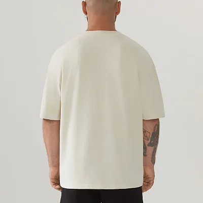 Футболка COTTON OVERSIZE BEIGE