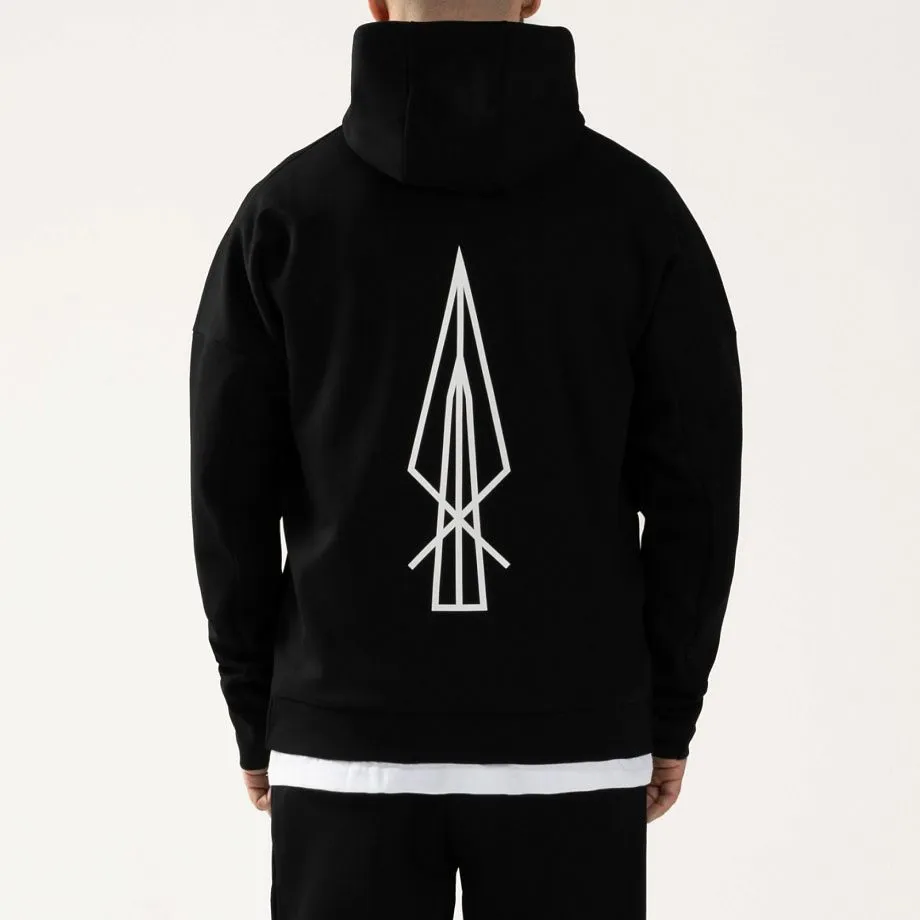 Худи спортивное INTRO SPEAR ZIP BLACK