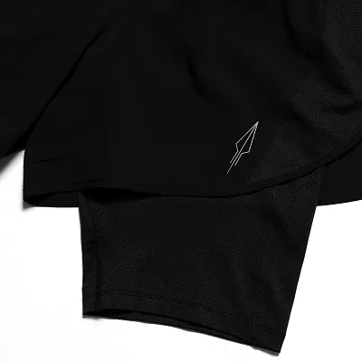 Шорты 2 в 1 REFLECTIVE BLACK