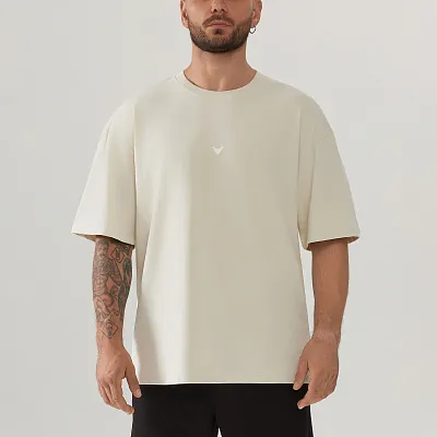 Футболка COTTON OVERSIZE BEIGE