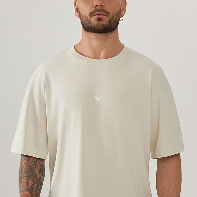 Футболка COTTON OVERSIZE BEIGE