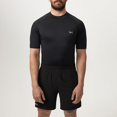 Рашгард INTRO SHORT SLEEVE BLACK