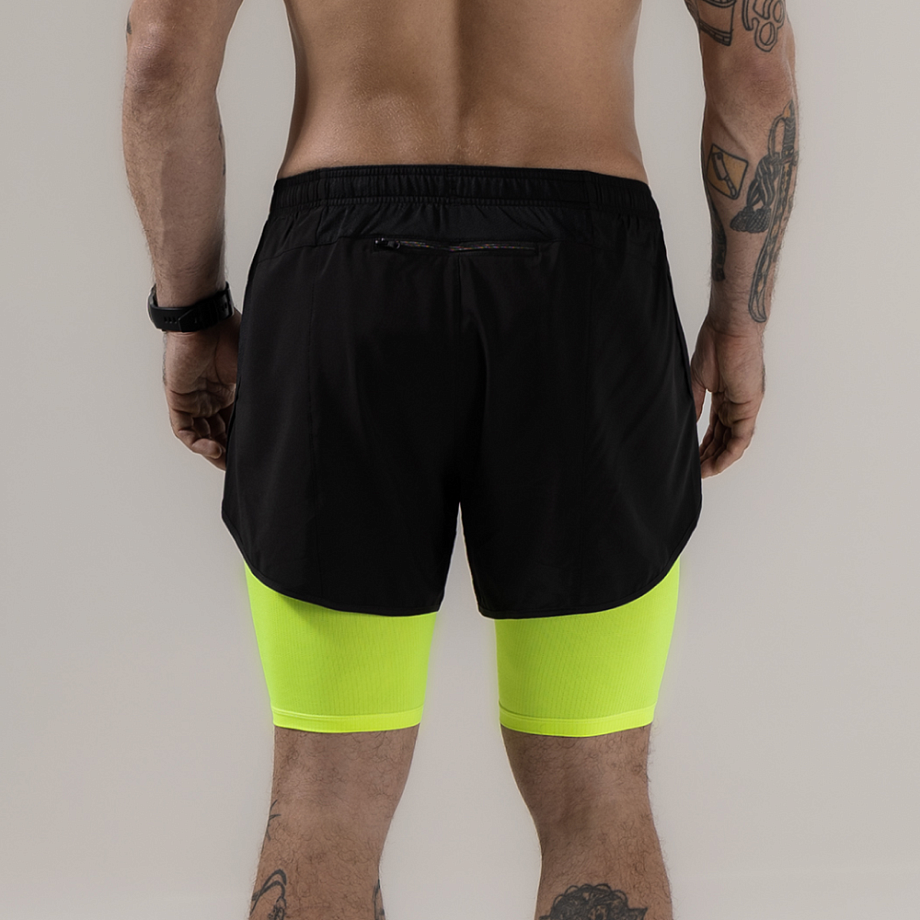 Шорты 2 в 1 NEON GREEN