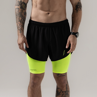 Шорты 2 в 1 NEON GREEN
