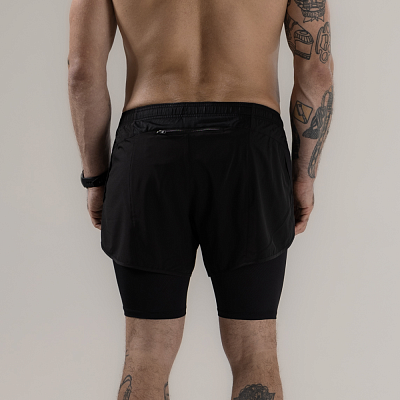 Шорты 2 в 1 REFLECTIVE BLACK