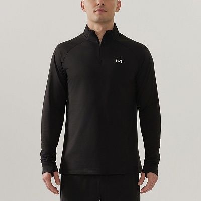 Джемпер INTRO 1/4 ZIP BLACK