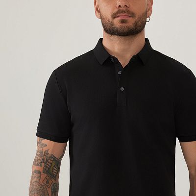 Поло COTTON BLACK