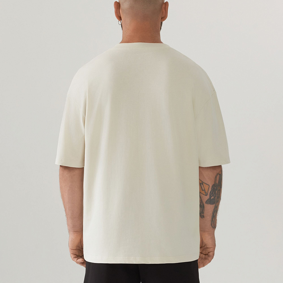 Футболка COTTON OVERSIZE BEIGE