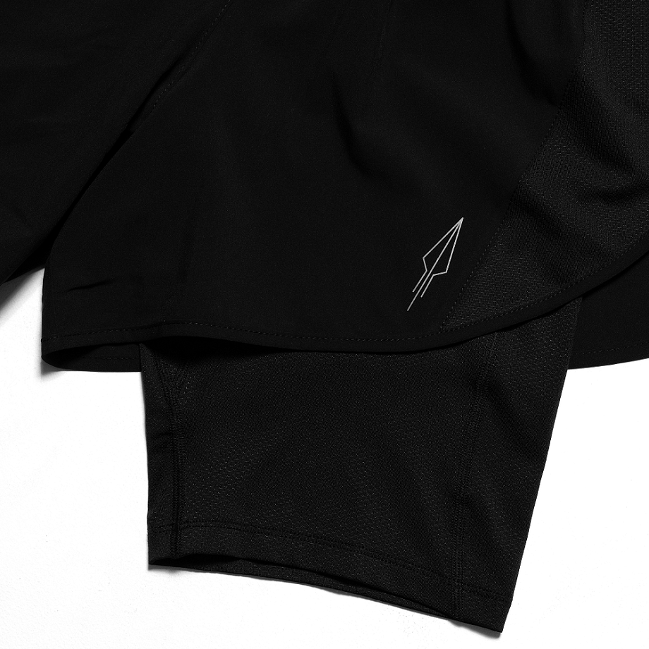 Шорты 2 в 1 REFLECTIVE BLACK